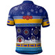 Gold Coast Titans Christmas Polo Shirt - Custom Gold Coast Titans Ugly Christmas And Aboriginal Inspired Patterns Polo Shirt