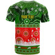 South Sydney Rabbitohs T-Shirt - South Sydney Rabbitohs Ugly Christmas And Aboriginal Inspired Patterns T-Shirt