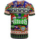 New Zealand Warriors Christmas T-Shirt - Custom Xmas New Zealand Warriors Christmas Balls, Snowflake With Aboriginal Inspired Patterns T-Shirt