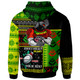 Penrith Panthers Hoodie - Custom Christmas Snowflakes Penrith Panthers Mascot Hoodie