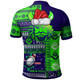 Canberra Raiders Polo Shirt - Custom Christmas Snowflakes New Zealand Warriors Mascot Polo Shirt