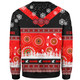 St.George Christmas Sweatshirt - Custom Dragons Ugly Christmas And Aboriginal Inspired Patterns Sweatshirt
