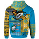 Gold Coast Titans Hoodie - Custom Christmas Snowflakes Gold Coast Titans Mascot Hoodie