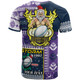 Melbourne Storm T-shirt - Custom Christmas Snowflakes Melbourne Storm Mascot T-shirt