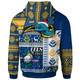 Parramatta Eels Hoodie - Custom Christmas Snowflakes Parramatta Eels Mascot Hoodie