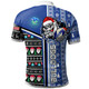 Canterbury-Bankstown Bulldogs Christmas Polo Shirt - Custom Scratch Canterbury-Bankstown Christmas With Snowflakes And Ball Polo Shirt