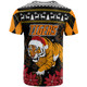 Wests Tigers Christmas T-shirt - Custom Wests Tigers Merry Christmas Aboriginal Inspired T-shirt