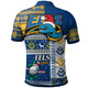 Parramatta Eels Polo Shirt - Custom Christmas Snowflakes Parramatta Eels Mascot Polo Shirt