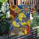 Parramatta Eels Flag - Parramatta Eels Ball With Aboriginal Inspired Art Flag