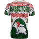 South Sydney Rabbitohs T-Shirt - South Sydney Rabbitohs Tree With Aboriginal Inspired Pattern T-Shirt