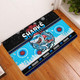 Cronulla-Sutherland Sharks Christmas Door Mat - Cronulla-Sutherland Sharks Aboriginal and Ugly Style Door Mat