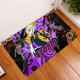 Melbourne Storm Door Mat - Team with Aboriginal Dot Painting Pattern Door Mat