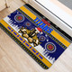 Gold Coast Titans Christmas Door Mat - Gold Coast Titans Aboriginal And Ugly Style Door Mat