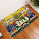 Parramatta Eels Christmas Door Mat - Xmas Parramatta Eels Christmas Balls, Snowflake With Aboriginal Inspired Patterns