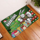 South Sydney Rabbitohs Door Mat - Christmas Tree Rabbit Ball Door Mat