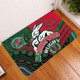 South Sydney Rabbitohs Door Mat - South Sydney Rabbitohs Ball Aboriginal Inspired Sport Style Door Mat