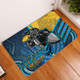 Gold Coast Titans Door Mat - Gold Coast Titans Ball Aboriginal Inspired Sport Style Door Mat