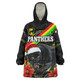 Penrith Panthers Christmas Snug Hoodie - Custom Penrith Panthers Aboriginal Inspired Xmas Oodie Blanket