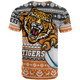 Wests Tigers T-shirt - Custom Wests Tigers Mascot Knitted Christmas Pattern T-shirt