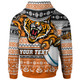 Wests Tigers Hoodie - Custom Wests Tigers Mascot Knitted Christmas Pattern Hoodie