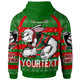 South Sydney Rabbitohs Hoodie - South Sydney Rabbitohs Merry Christmas With Snowflake Pattern Hoodie