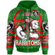 South Sydney Rabbitohs Hoodie - South Sydney Rabbitohs Merry Christmas With Snowflake Pattern Hoodie