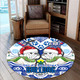 Canterbury-Bankstown Christmas Round Rug - Custom Merry Canterbury-Bankstown Christmas Indigenous Round Rug