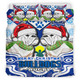 Canterbury-Bankstown Christmas Bedding Set - Custom Merry Canterbury-Bankstown Christmas Indigenous Bedding Set