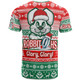 South Sydney Rabbitohs T-shirt - Custom Rabbitohs Glory, Glory! Knitted Christmas T-shirt