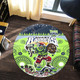 Canberra Christmas Round Rug - Custom Merry Viking Canberra Christmas Indigenous Round Rug