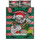 Souths Christmas Quilt Bed Set - Merry Christmas Super Souths With Ball And Patterns