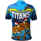 Gold Coast Titans Christmas Custom Polo Shirt - Gold Coast Titans Aboriginal Inspired Summer Vibes Christmas Polo Shirt