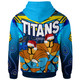 Gold Coast Titans Christmas Custom Hoodie - Gold Coast Titans Aboriginal Inspired Summer Vibes Christmas Hoodie