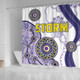 Melbourne Storm Aboriginal Shower Curtain - Super Melbourne Storm Aboriginal Inspired