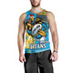 Gold Coast Titans Men Tank Top - Christmas Snowflakes Gold Coast Titans Mascot Men Tank Top