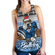 Canterbury-Bankstown Bulldogs Women Racerback Tank - Canterbury-Bankstown Bulldogs Mascot Knitted Christmas Patterns Women Racerback Tank