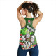 South Sydney Rabbitohs Women Racerback Tank - Christmas Tree Rabbit Ball Women Racerback Tank