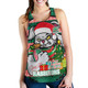Souths Christmas Women Racerback Tank - Merry Christmas Super Souths With Ball And Patterns