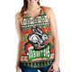 South Sydney Rabbitohs Women Racerback Tank - Xmas South Sydney Rabbitohs Balls, Snowflake With Aboriginal Patterns Women Racerback Tank