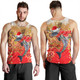 Redcliffe Dolphins Christmas Men Tank Top - Redcliffe Dolphins Christmas Hat Pattern Snown Style Men Tank Top