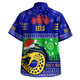 Parramatta Eels Christmas Hawaiian Shirt - Custom Parramatta Eels Ugly Christmas And Aboriginal Patterns Hoodie