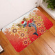 Redcliffe Dolphins Christmas Door Mat - Dolphins Christmas Hat Pattern Snown Style Door Mat