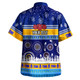 Gold Coast Titans Christmas Hawaiian Shirt - Custom Gold Coast Titans Ugly Christmas And Aboriginal Patterns Hoodie