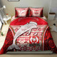 Redcliffe Dolphins Bedding Set - Christmas Redcliffe Dolphins Mascot Bedding Set