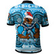 Cockroaches  Christmas Polo Shirt - Custom NSW Blues Cockroaches Mascot Aboriginal Inspired Christmas Polo Shirt