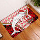 Redcliffe Dolphins Door Mat - Christmas Redcliffe Dolphins Mascot Door Mat