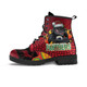 Penrith Christmas Leather Boots - Merry Christmas Indigenous Penrith Leather Boots