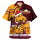 Brisbane Broncos Christmas Hawaiian Shirt - Brisbane Broncos Pride Since 1988 Aboriginal Inspired and Ugly Pattern Hawaiian Shirt