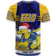 Parramatta Eels Christmas T-shirt - Custom Pride Of Parramatta Eels Ugly Christmas Pattern And Aboriginal Inspired T-shirt
