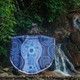 Australia Aboriginal Inspired Beach Blanket - Aboriginal Dot Art Vector Painting With Turtle Beach Blanket